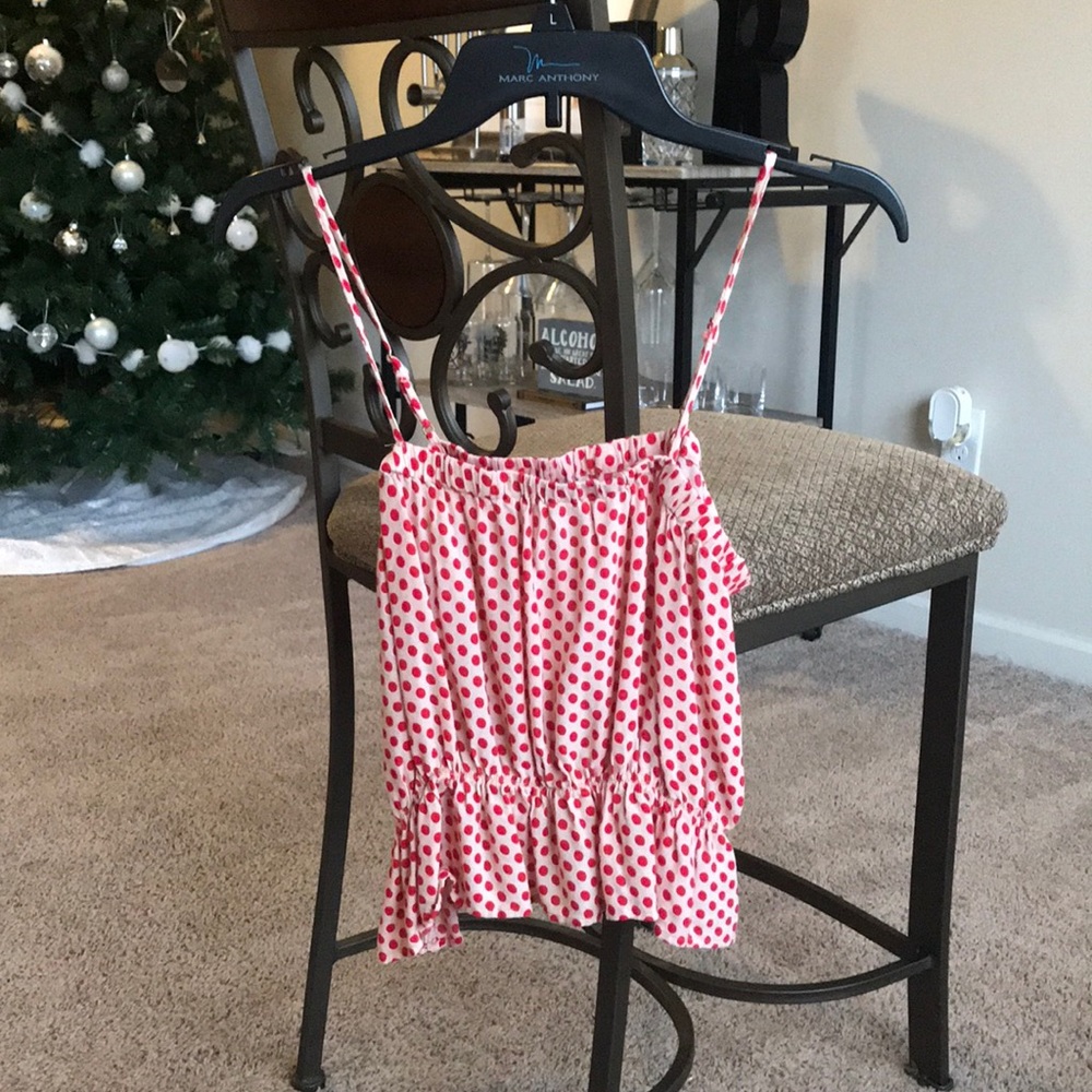 Forever 21 Pink Polka Dot Tanktop